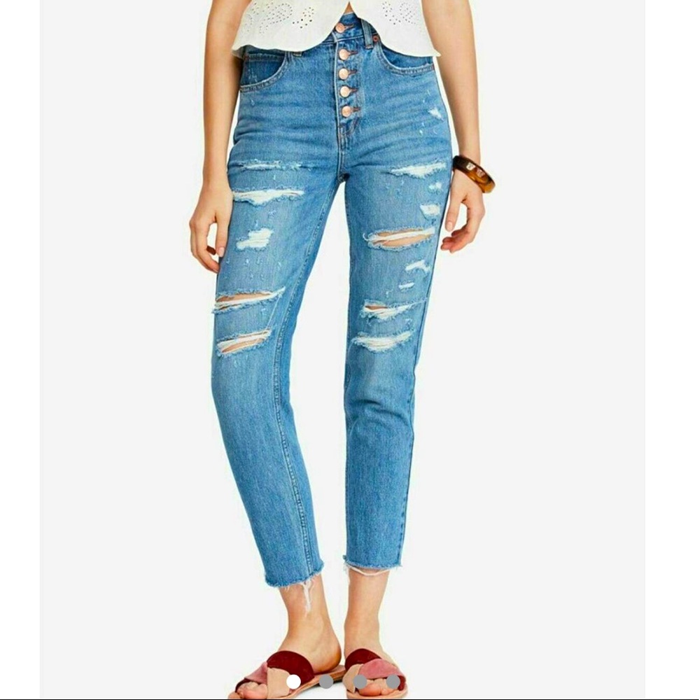 Free People Rigid Blossom Jeans